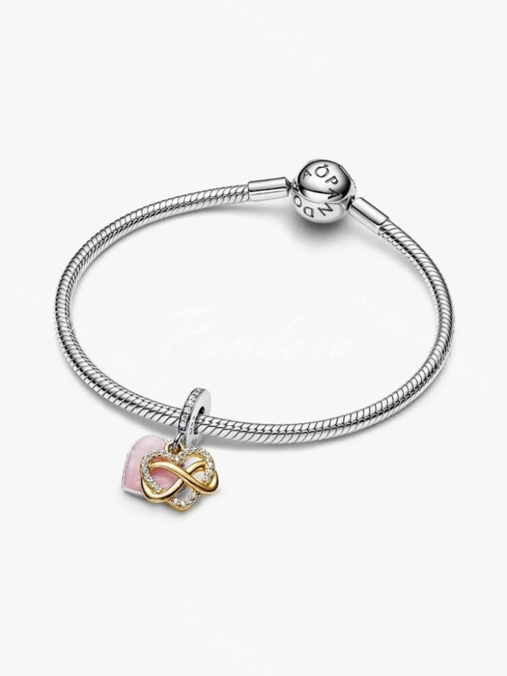 Pandora Sparkling Infinity Heart Dangle Charm